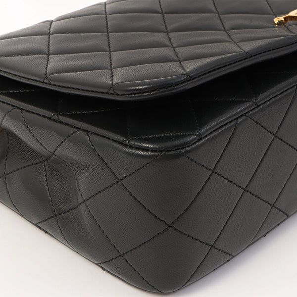 Chanel Around 1990 Made Full Flap Chain Bag 23Cm Black