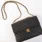 Chanel Around 1997 Made Classic Flap Chain Bag Jumbo Black