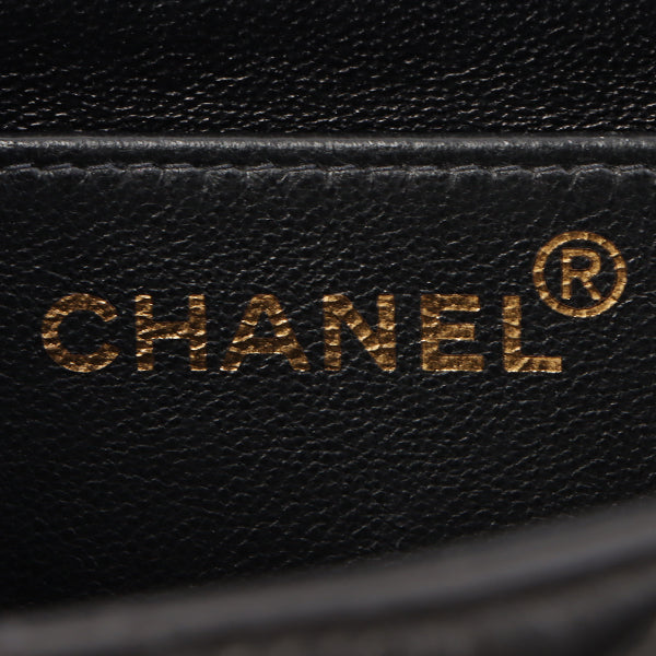 Chanel Around 1997 Made Classic Flap Chain Bag Jumbo Black