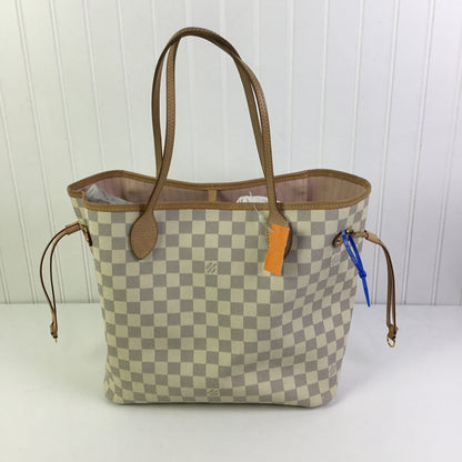 Handbag Luxury Designer By Louis Vuitton In Pink & White, Size:Medium