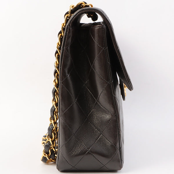 Chanel Around 1997 Made Classic Flap Chain Bag Jumbo Black