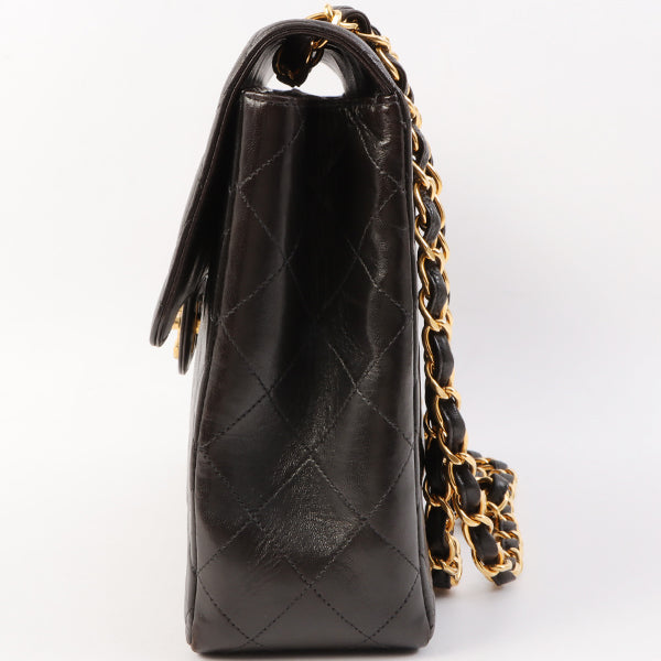 Chanel Around 1997 Made Classic Flap Chain Bag Jumbo Black