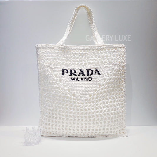No.3384-Prada Raffia Tote Bag (Un d / ????)