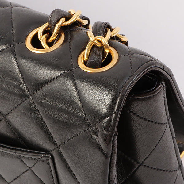 Chanel Around 1997 Made Classic Flap Chain Bag Jumbo Black