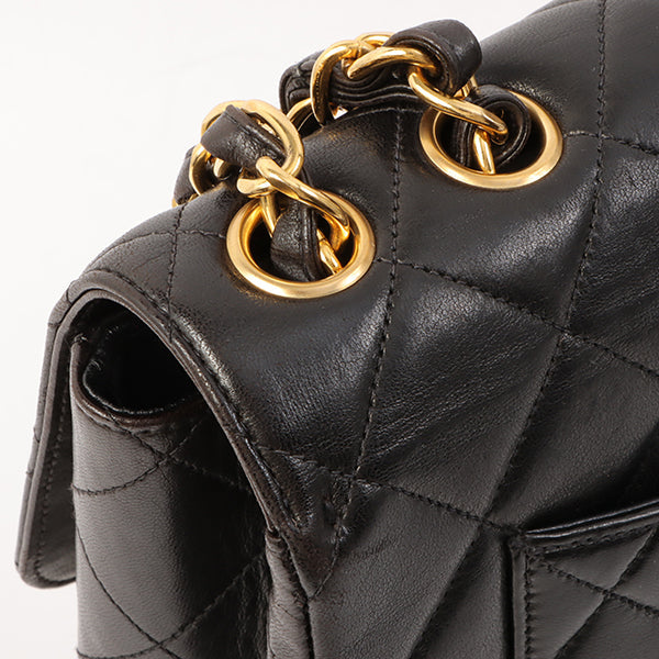 Chanel Around 1997 Made Classic Flap Chain Bag Jumbo Black