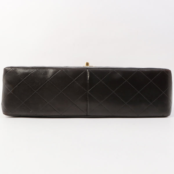 Chanel Around 1997 Made Classic Flap Chain Bag Jumbo Black