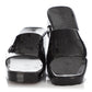 Gucci Black Rubber Chunk Heel Slide Sandals