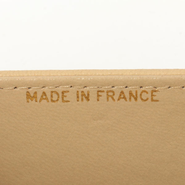 Chanel Around 1990 Made Design Flap Turn-Lock Chain Bag With Pouch Beige