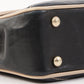 Chanel Around 2003 Made Bicolor Straight Flap Turn-Lock Chain Bag Black/Beige