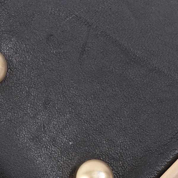 Chanel Around 2003 Made Bicolor Straight Flap Turn-Lock Chain Bag Black/Beige