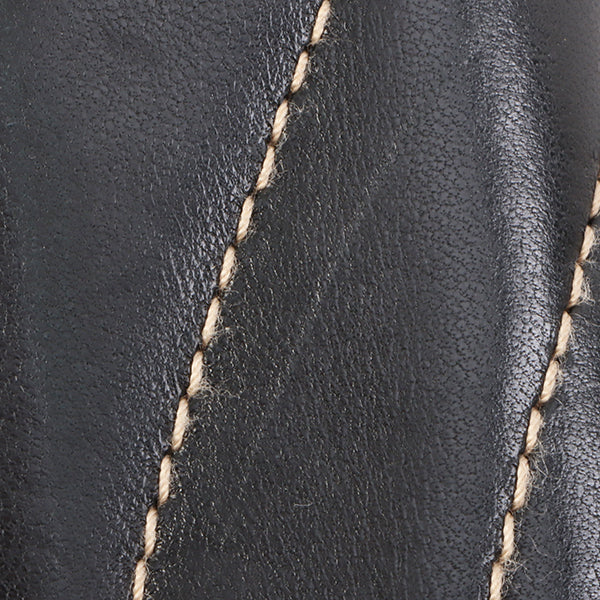Chanel Around 2003 Made Bicolor Straight Flap Turn-Lock Chain Bag Black/Beige