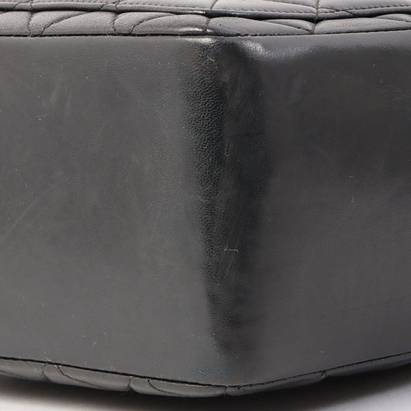 Chanel Around 2000 Made Cc Mark Stitch Top Handle Bag Mini Black