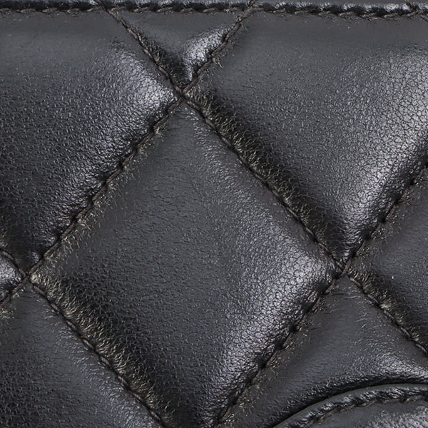 Chanel Around 2000 Made Cc Mark Stitch Top Handle Bag Mini Black