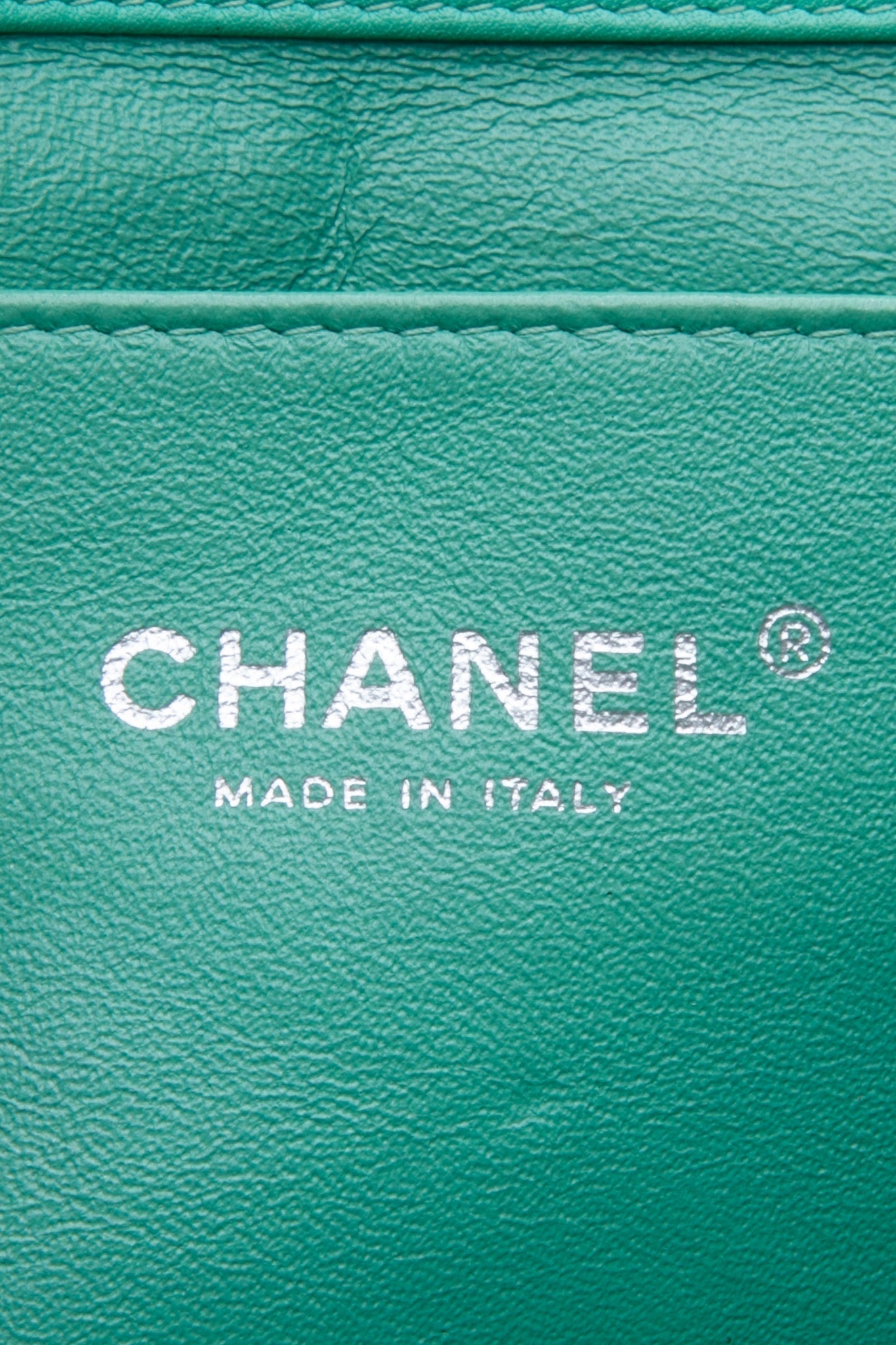 CHANEL Timeless Clutch On Chain Patent Leather Green