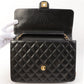 Chanel Around 2002 Made Turn-Lock Chain Bag Black