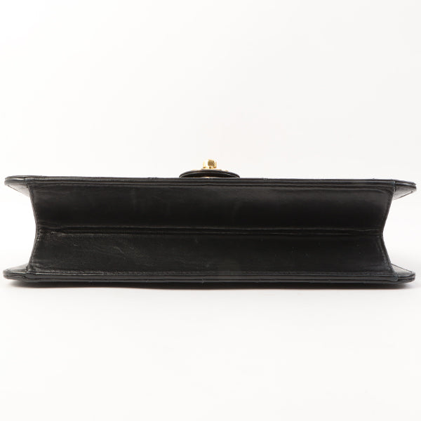 Chanel Around 2002 Made Turn-Lock Chain Bag Black