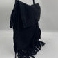 Prada Black Suede Fringed Bag
