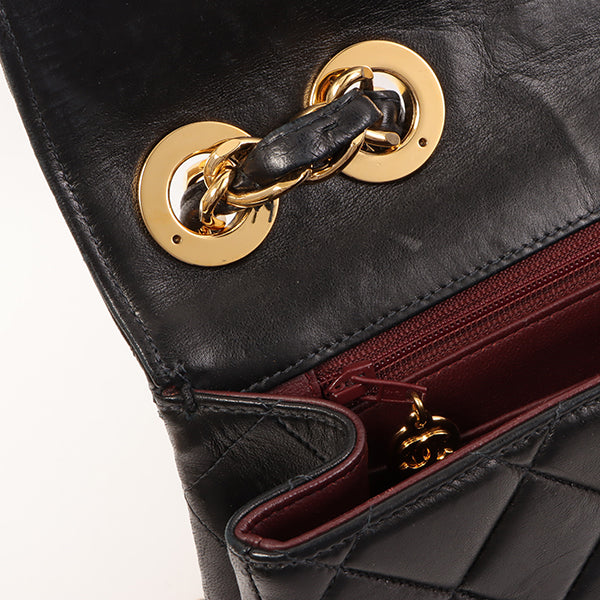 CHANEL Around 2000 Made Classic Flap Chain Bag Jumbo Black
