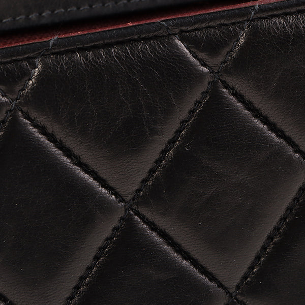 CHANEL Around 2000 Made Classic Flap Chain Bag Jumbo Black