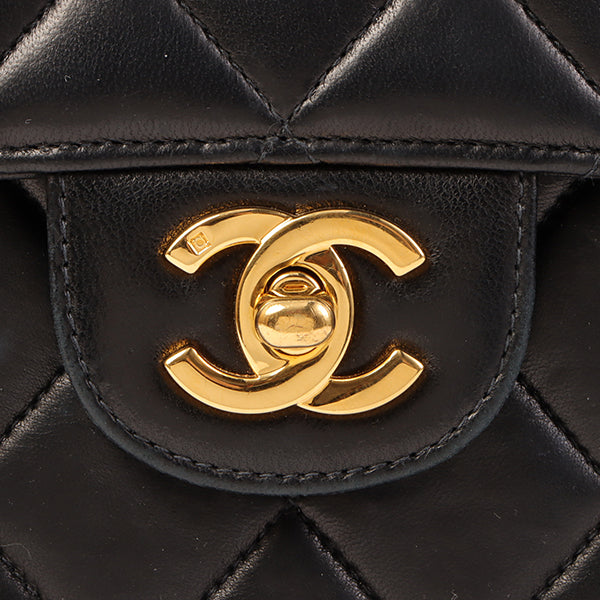 CHANEL Around 2000 Made Classic Flap Chain Bag Jumbo Black