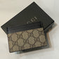 GUCCI GG SUPREME MONOGRAM CALFSKIN CARD CASE