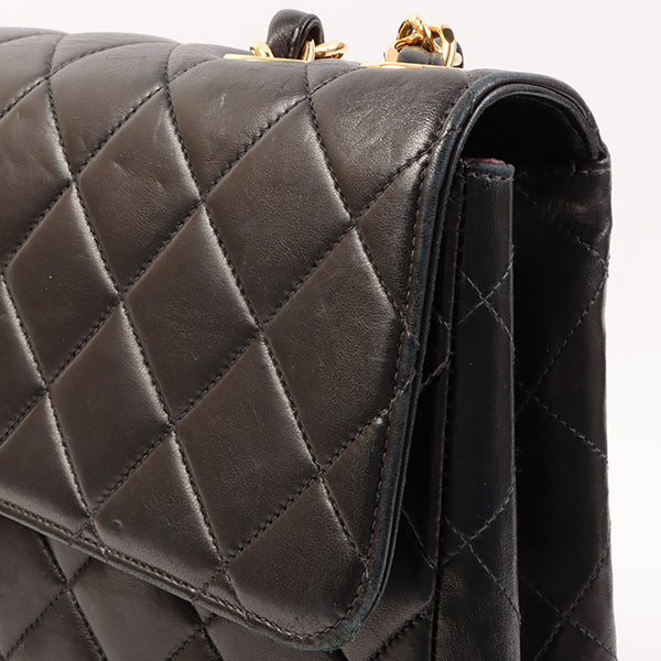 CHANEL Around 2000 Made Classic Flap Chain Bag Jumbo Black