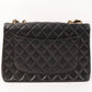CHANEL Around 2000 Made Classic Flap Chain Bag Jumbo Black