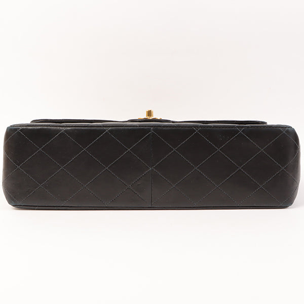 CHANEL Around 2000 Made Classic Flap Chain Bag Jumbo Black