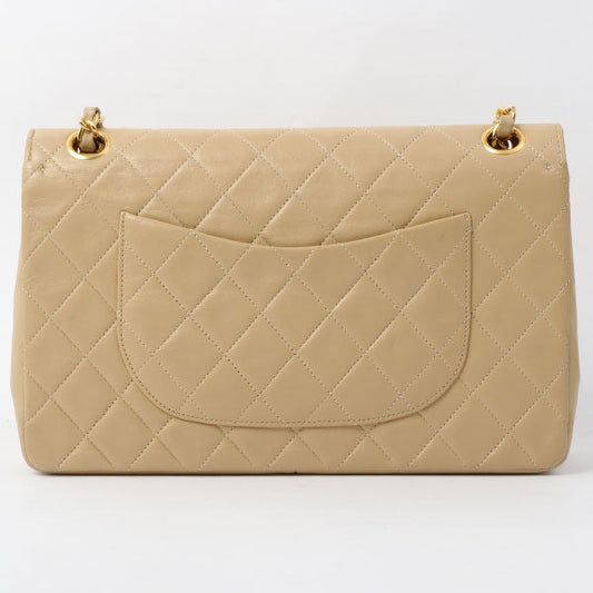 Chanel 1990 Made Straight Flap Matelasse Plate Chain Bag