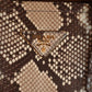 Prada Bicolor Python Cuir Medium Double Tote Bag