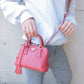 Prada Leather Promenade Mini 2Way Bag Shoulder Bag Red BL0851