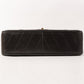 CHANEL Around 1995 Made Chevron Stitch V Flap Turn-Lock Chain Bag Black