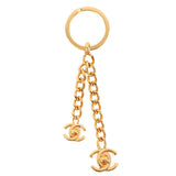 CHANEL 1997 Made Double Turn-Lock Key Ring
