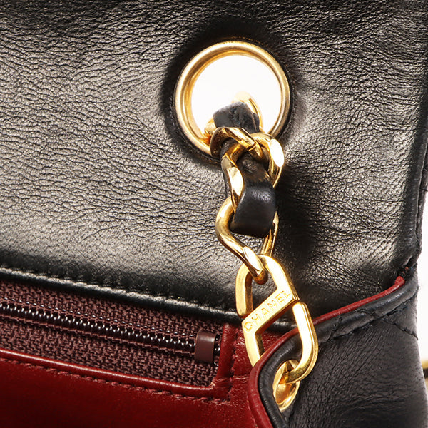 Chanel Around 1990 Made Full Flap Chain Bag 23Cm Black