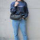 Prada Nylon Chain Shoulder Bag Rose Gold NERO Black 1BB903