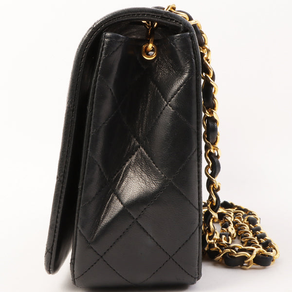 Chanel Around 1990 Made Full Flap Chain Bag 23Cm Black