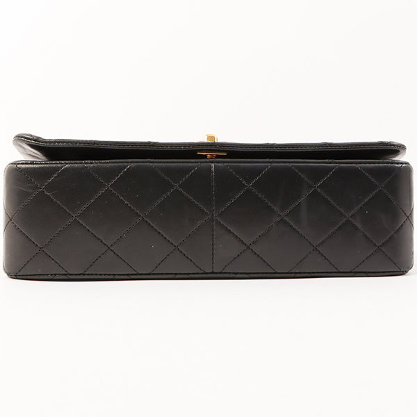 Chanel Around 1990 Made Full Flap Chain Bag 23Cm Black