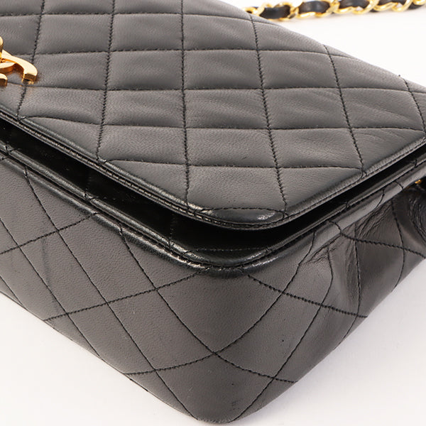 Chanel Around 1990 Made Full Flap Chain Bag 23Cm Black