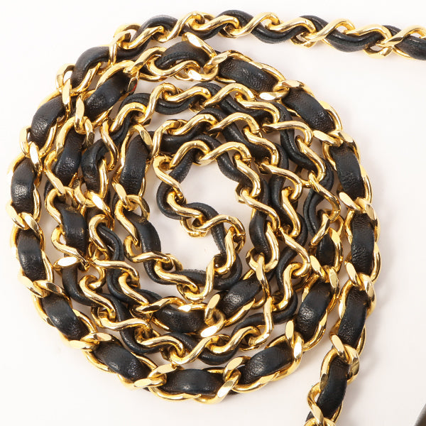 Chanel Around 1990 Made Full Flap Chain Bag 23Cm Black