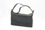 Chanel Chocobar Shoulder Bag in Black Leather