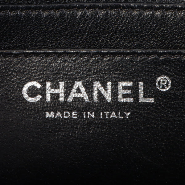 Chanel Around 2007 Made Cc Mark Stitch Chain Shoulder Bag Black