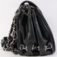 Chanel Around 2007 Made Cc Mark Stitch Chain Shoulder Bag Black