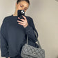 Chanel Striped Bubble Quilted Shoulder Bag