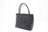 Chanel Medallion Tote in Black Caviar Leather