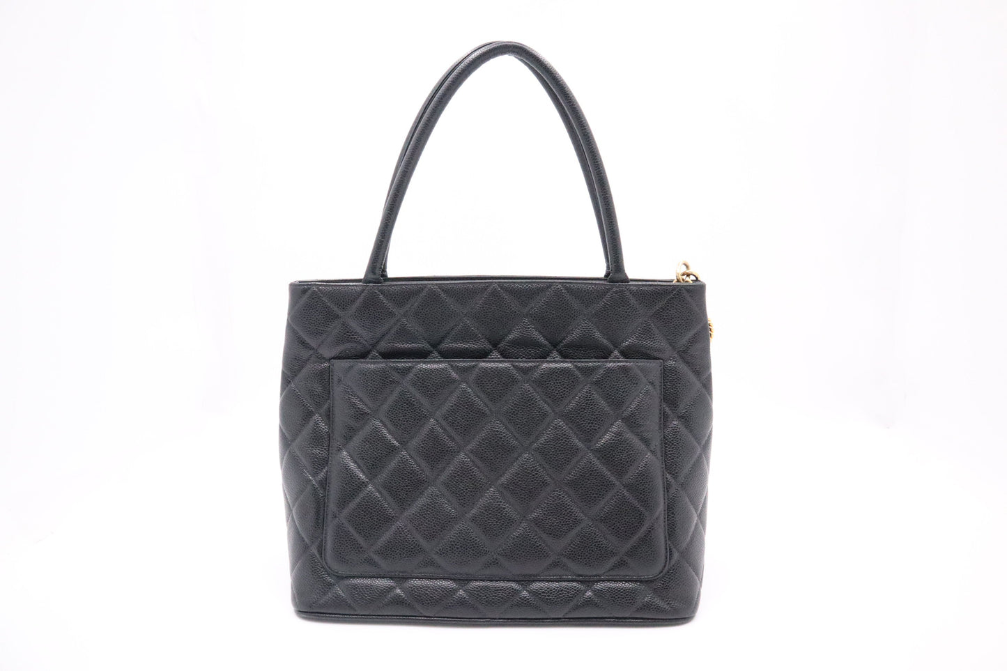Chanel Medallion Tote in Black Caviar Leather