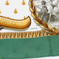Hermes Green Napoleon Silk Scarf