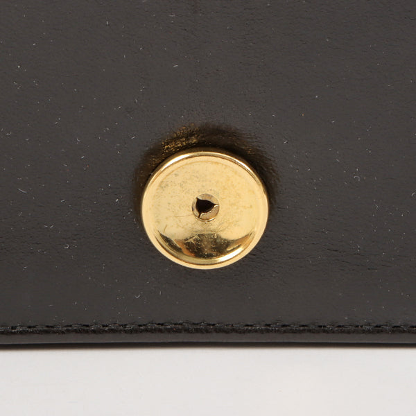 Chanel Around 1998 Made Full Flap Cc Mark Plate Chain Bag Black