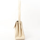 Chanel Around 1997 Made Caviar Skin Turn-Lock Shoulder Bag Ivory