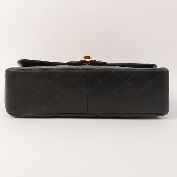 Chanel Around 1997 Made Classic Flap Chain Bag Jumbo Black