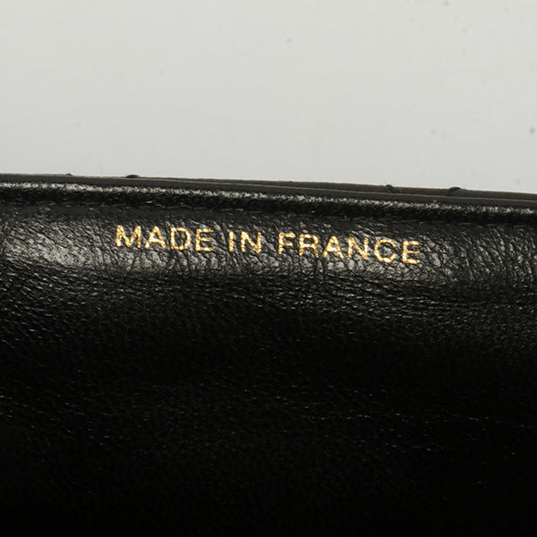 Chanel Around 1997 Made Double Face Classic Flap Handbag Black